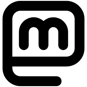 Mastodon Logo Bold Icon from Phosphor Bold Set
