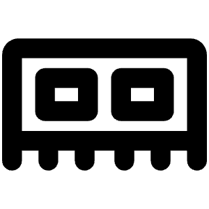 Memory Bold Icon from Phosphor Bold Set