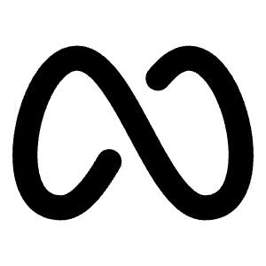 Meta Logo Bold Icon from Phosphor Bold Set
