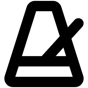 Metronome Bold Icon from Phosphor Bold Set