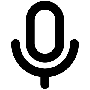Microphone Bold Icon from Phosphor Bold Set