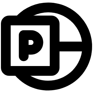 Microsoft Powerpoint Logo Bold Icon from Phosphor Bold Set