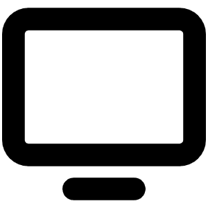 Monitor Bold Icon from Phosphor Bold Set