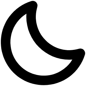 Moon Bold Icon from Phosphor Bold Set