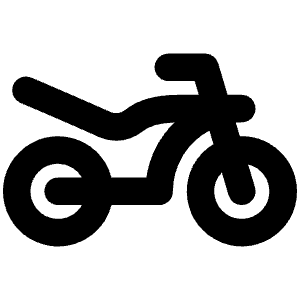 Motorcycle Bold Icon from Phosphor Bold Set