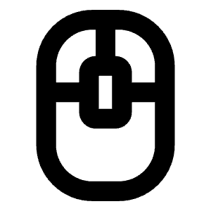 Mouse Middle Click Bold Icon from Phosphor Bold Set