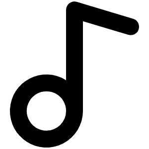 Music Note Simple Bold Icon from Phosphor Bold Set