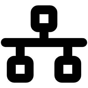 Network Bold Icon from Phosphor Bold Set