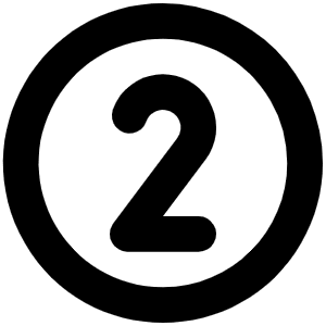 Number Circle Two Bold Icon from Phosphor Bold Set