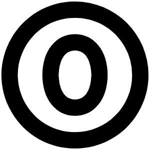 Number Circle Zero Bold Icon from Phosphor Bold Set
