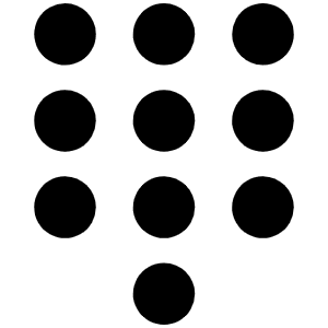 Numpad Bold Icon from Phosphor Bold Set