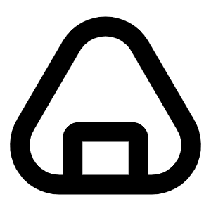 Onigiri Bold Icon from Phosphor Bold Set
