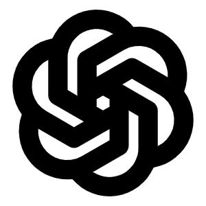 Open Ai Logo Bold Icon from Phosphor Bold Set