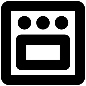 Oven Bold Icon from Phosphor Bold Set