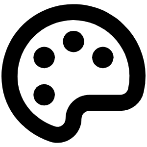 Palette Bold Icon from Phosphor Bold Set