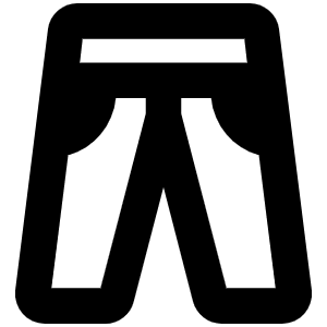 Pants Bold Icon from Phosphor Bold Set