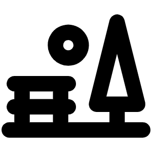 Park Bold Icon from Phosphor Bold Set