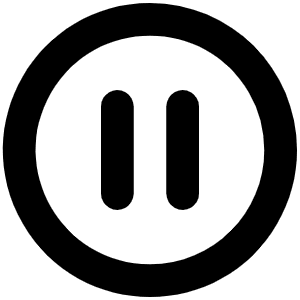 Pause Circle Bold Icon from Phosphor Bold Set