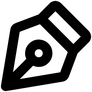 Pen Nib Bold Icon from Phosphor Bold Set