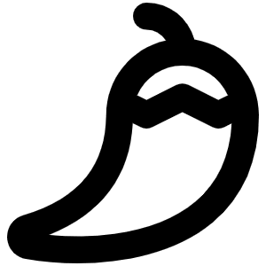Pepper Bold Icon from Phosphor Bold Set