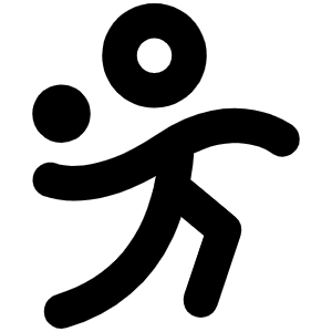 Person Simple Throw Bold Icon from Phosphor Bold Set