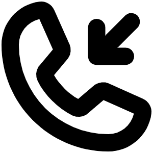 Phone Incoming Bold Icon from Phosphor Bold Set