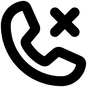 Phone X Bold Icon from Phosphor Bold Set