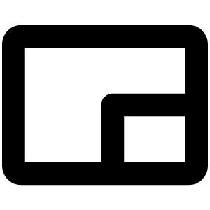 Picture In Picture Bold Icon from Phosphor Bold Set