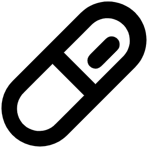 Pill Bold Icon from Phosphor Bold Set
