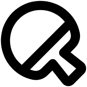 Ping Pong Bold Icon from Phosphor Bold Set