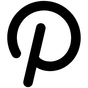 Pinterest Logo Bold Icon from Phosphor Bold Set