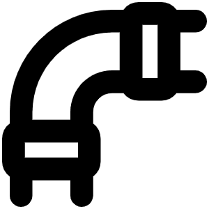 Pipe Bold Icon from Phosphor Bold Set