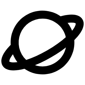 Planet Bold Icon from Phosphor Bold Set