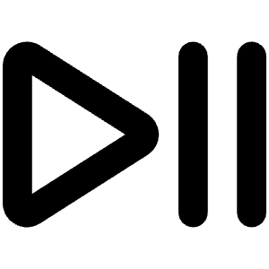 Play Pause Bold Icon from Phosphor Bold Set