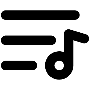 Playlist Bold Icon from Phosphor Bold Set