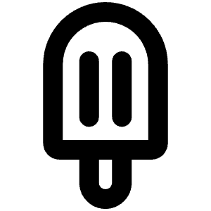 Popsicle Bold Icon from Phosphor Bold Set
