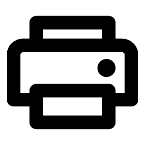 Printer Bold Icon from Phosphor Bold Set