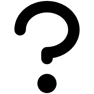 Question Mark Bold Icon from Phosphor Bold Set