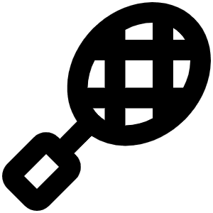 Racquet Bold Icon from Phosphor Bold Set