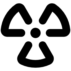 Radioactive Bold Icon from Phosphor Bold Set