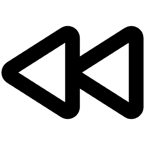 Rewind Bold Icon from Phosphor Bold Set