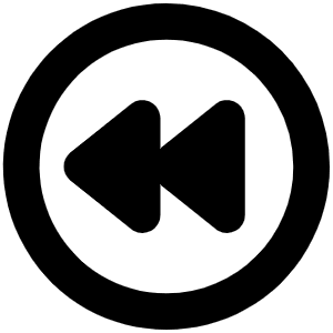 Rewind Circle Bold Icon from Phosphor Bold Set