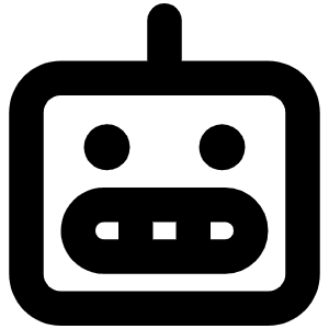 Robot Bold Icon from Phosphor Bold Set