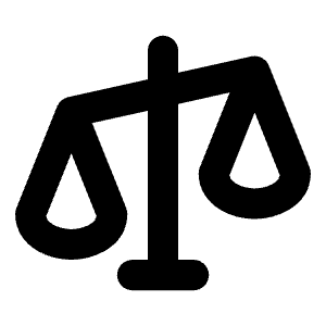 Scales Bold Icon from Phosphor Bold Set