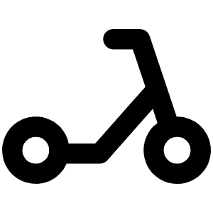 Scooter Bold Icon from Phosphor Bold Set