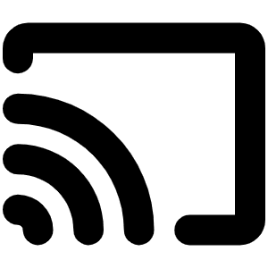 Screencast Bold Icon from Phosphor Bold Set