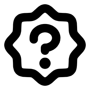 Seal Question Bold Icon from Phosphor Bold Set