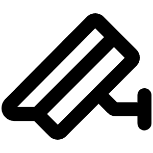 Security Camera Bold Icon from Phosphor Bold Set