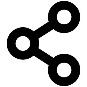Share Network Bold Icon from Phosphor Bold Set