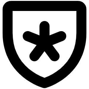 Shield Star Bold Icon from Phosphor Bold Set